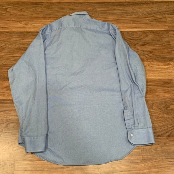 Saks Fifth Avenue Slim Fit Dress Shirt 17 1/2 - Picture 6 of 6